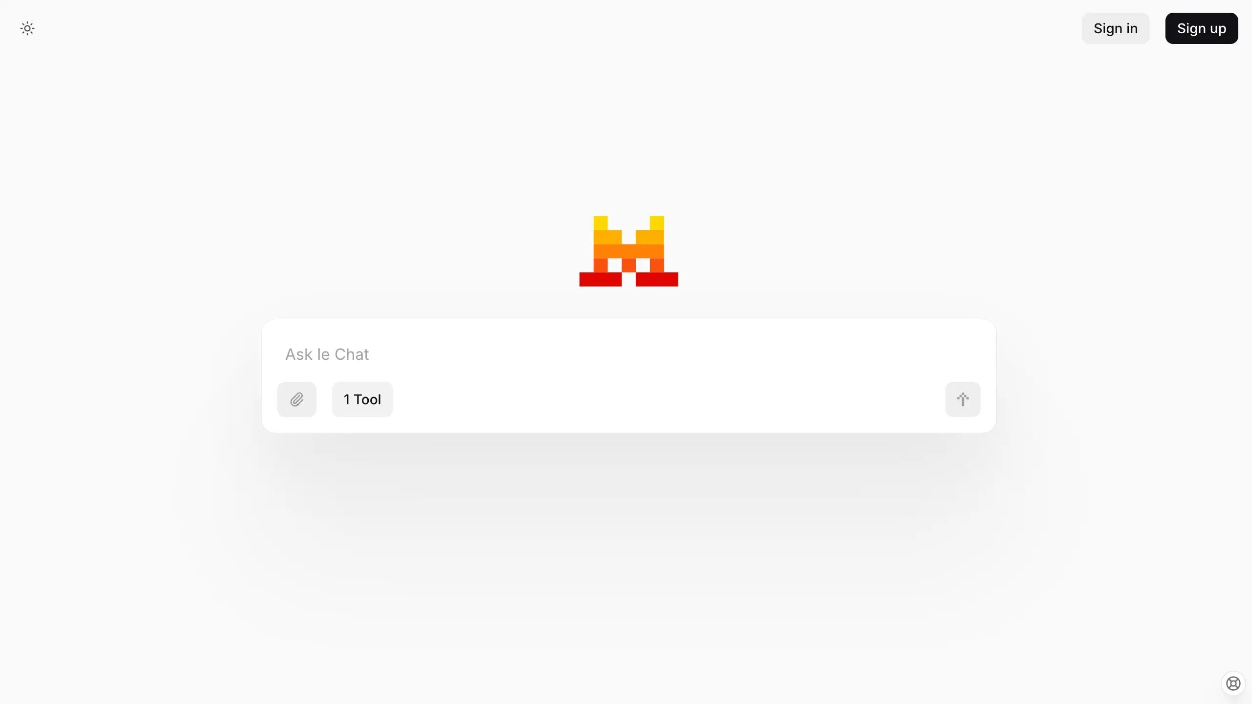 Screenshot of Mistral website